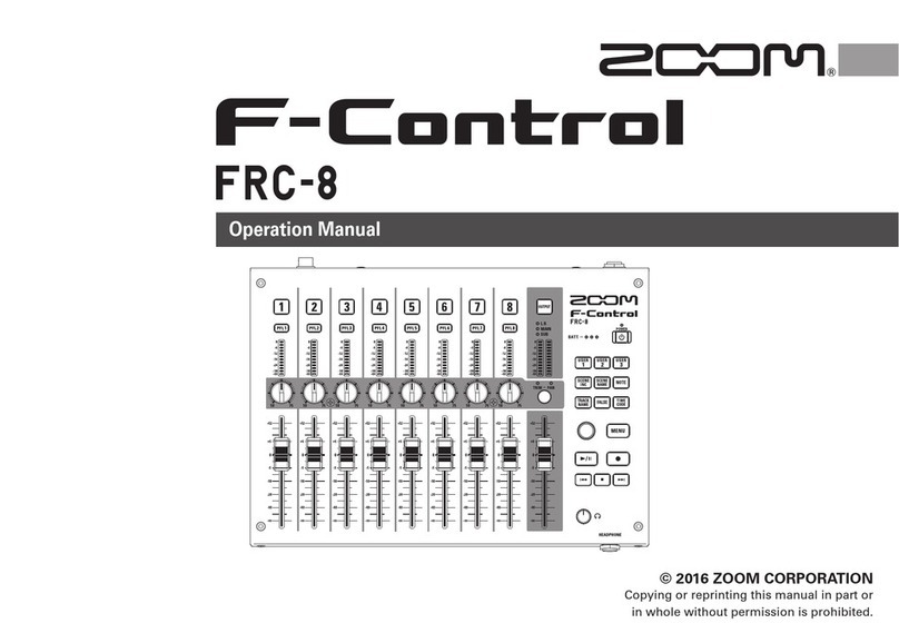 Zoom F-Control FRC-8 Operation manual