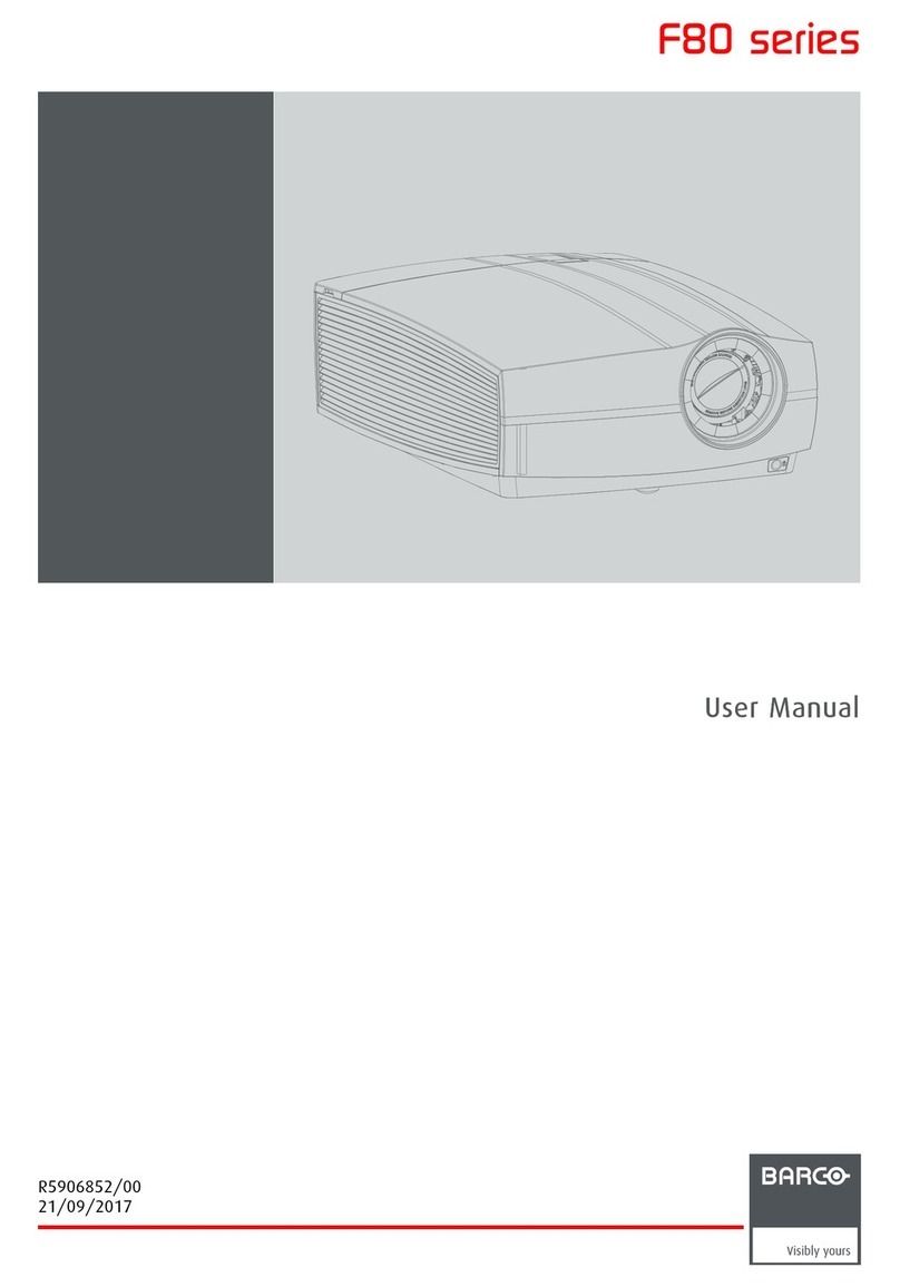Barco F80-Q7 User manual Barco F80-Q7 User manual
