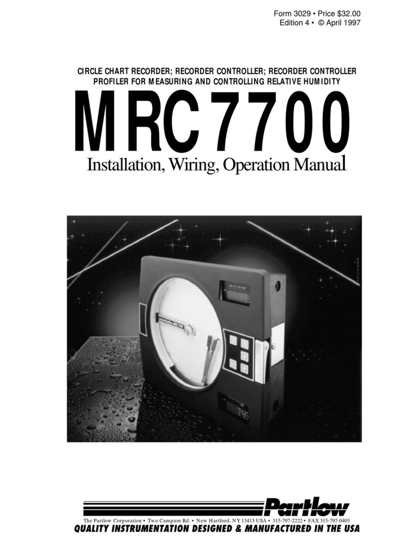 Partlow MRC 7700 User manual