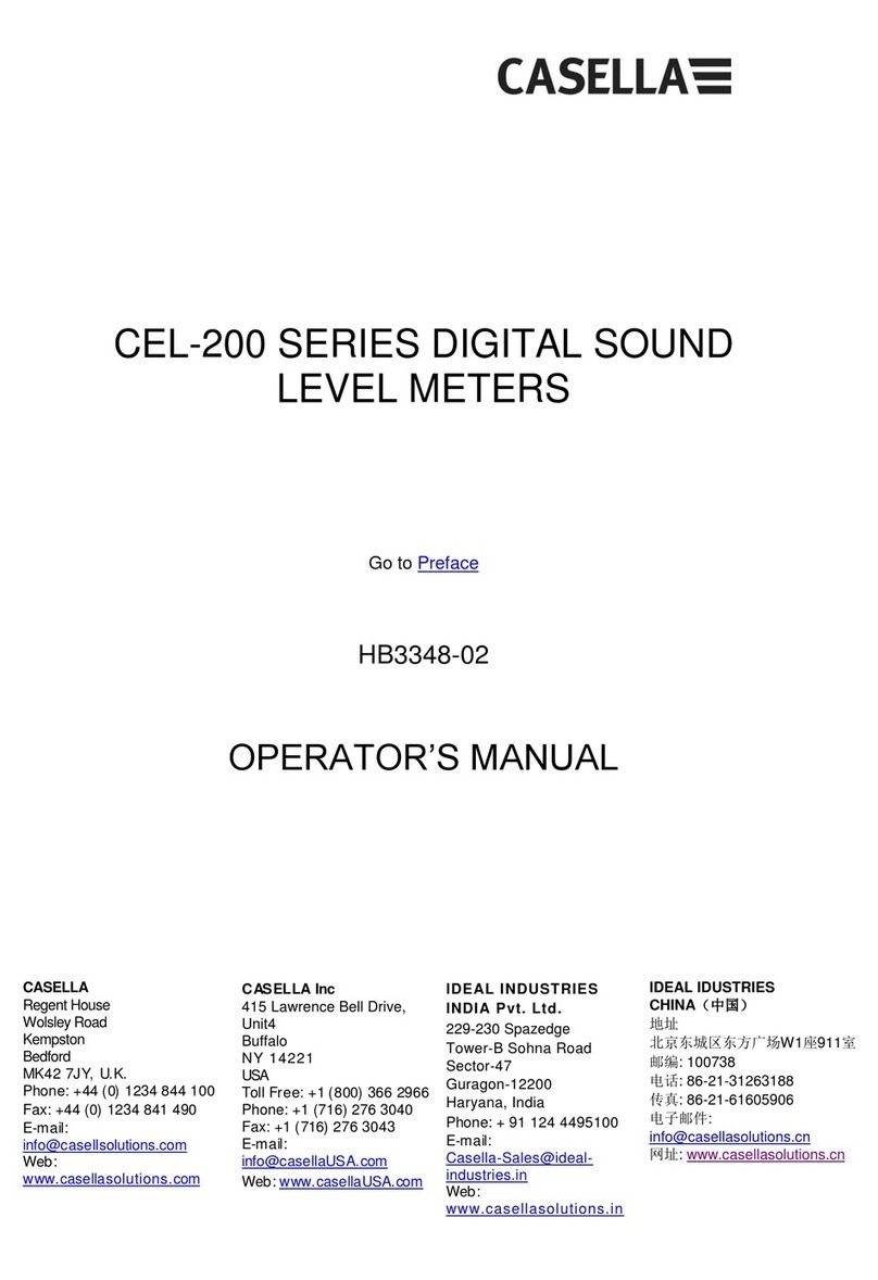 Casella CEL-240 Operator's manual
