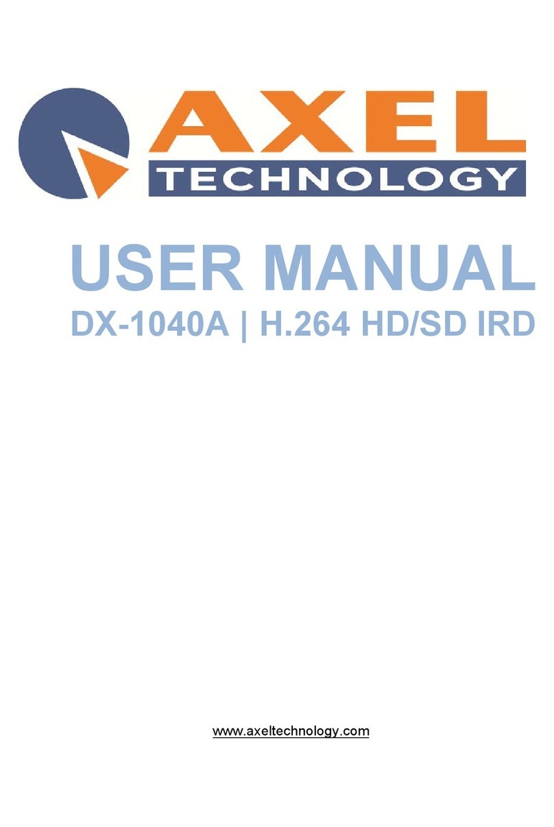Axel DX-1040A user manual