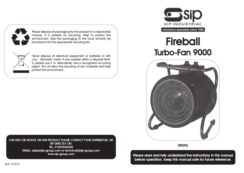 SIP Fireball Turbo-Fan 9000 User manual