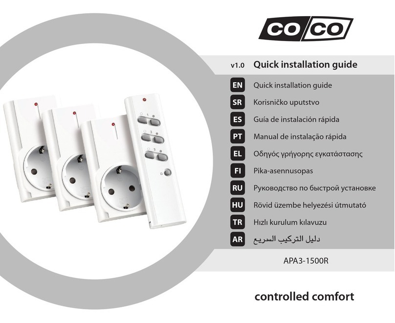 CoCo APA3-1500R Quick installation guide CoCo APA3-1500R Quick installation guide