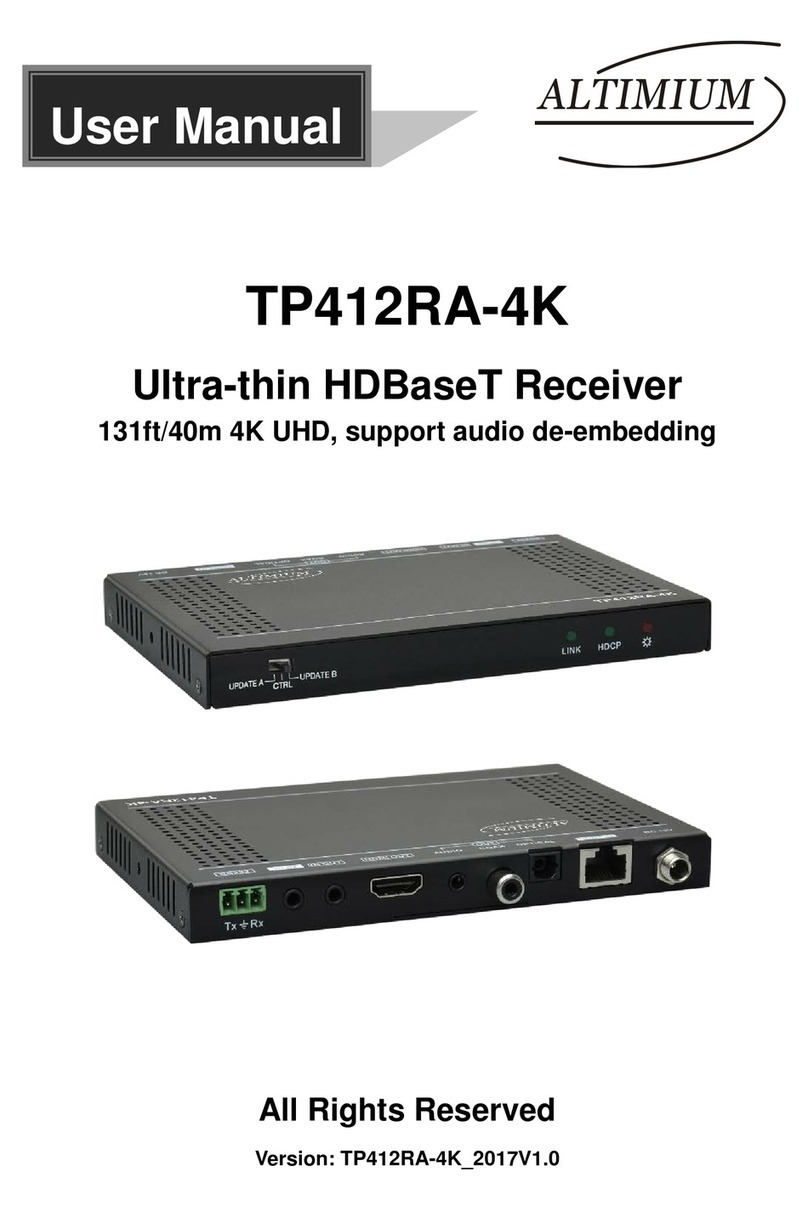 Altimium TP412RA-4K user manual