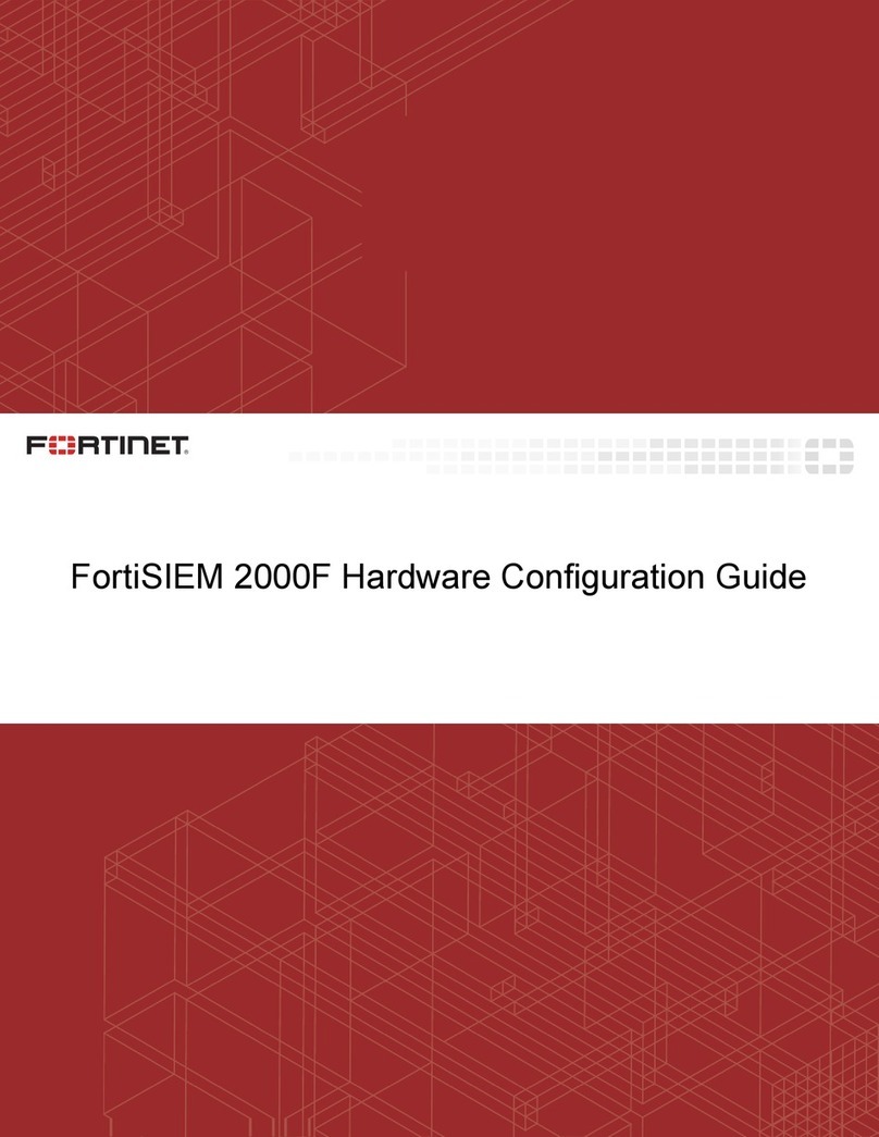 Fortinet FortiSIEM 2000F Hardware configuration guide