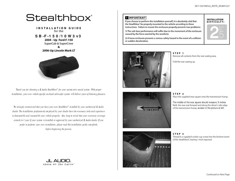 Stealthbox SB-F-150/10W3v3 installation guide