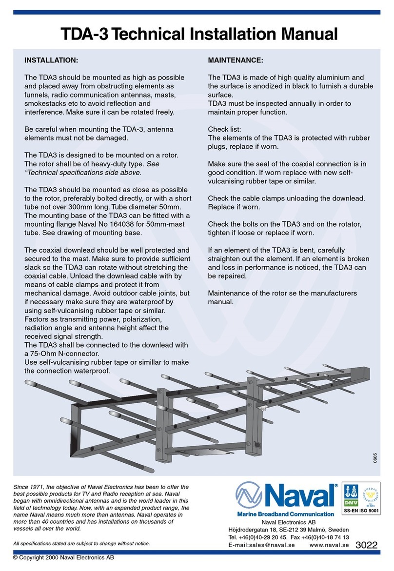 Naval TDA-3 Technical installation manual