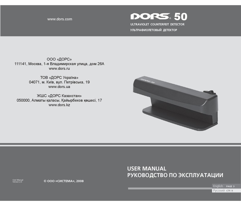 Dors 50 user manual