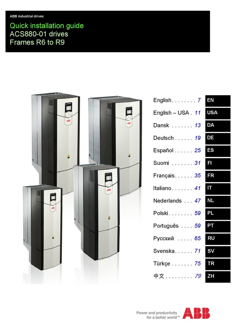 ABB ACS880-01 Series Quick installation guide
