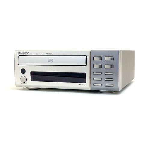 Kenwood DP-SE7 User manual Kenwood DP-SE7 User manual