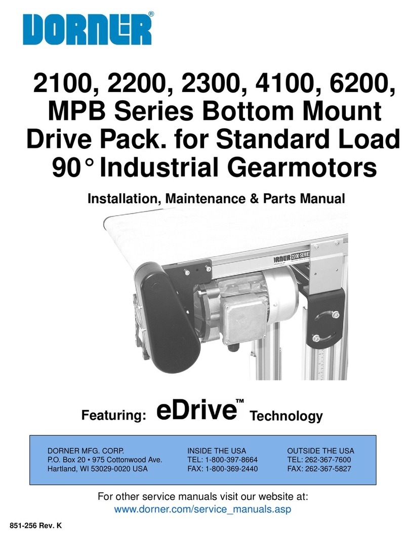 Dorner 2100 Series Installation and maintenance manual