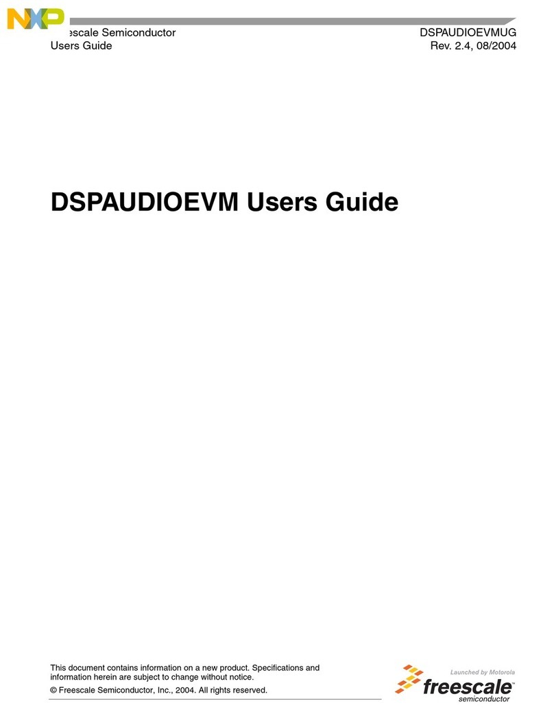 Freescale Semiconductor DSPAUDIOEVM User manual Freescale Semiconductor DSPAUDIOEVM User manual