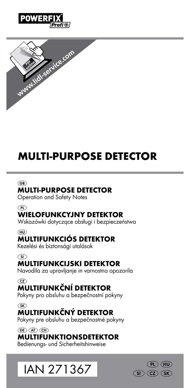 Powerfix Profi 271367 Operation and safety notes
