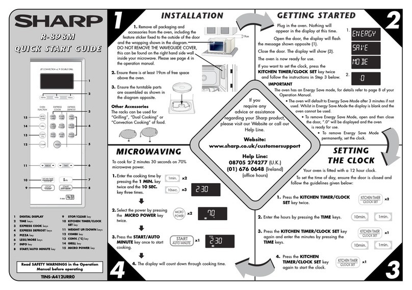 Sharp R-898M User manual