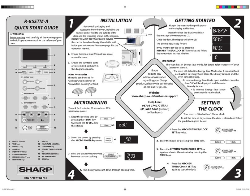 Sharp R-85STM-A User manual Sharp R-85STM-A User manual