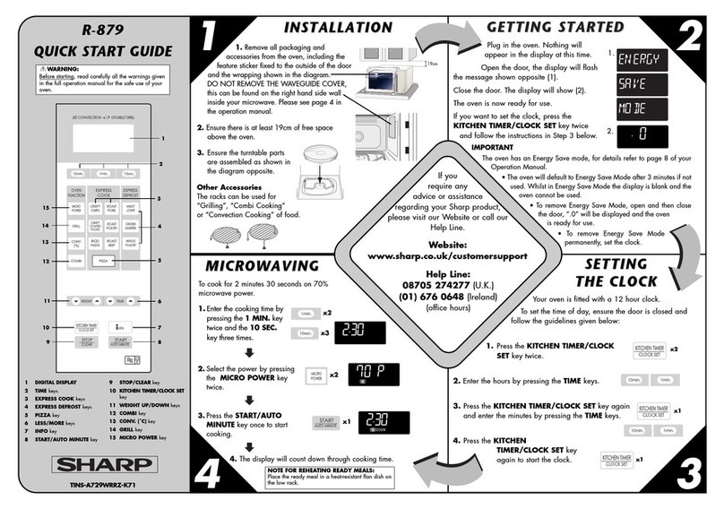 Sharp R-879 User manual
