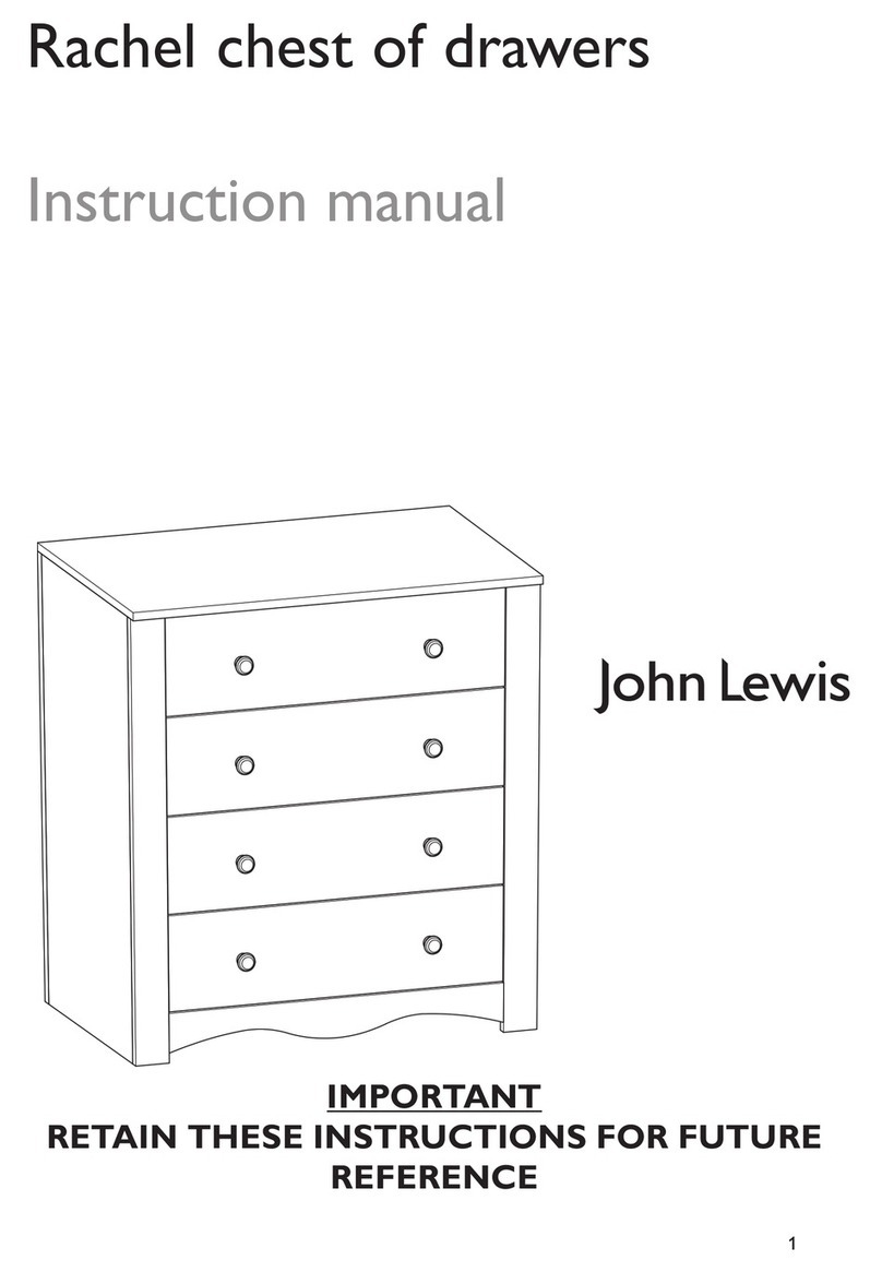 John Lewis Rachel chest of drawers User manual John Lewis Rachel chest of drawers User manual