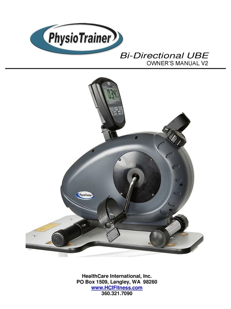 PhysioTrainer Bi-Directional UBE owner's manual