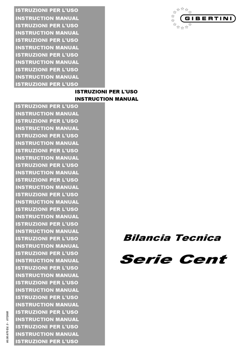 Gibertini CENT 2000 User manual