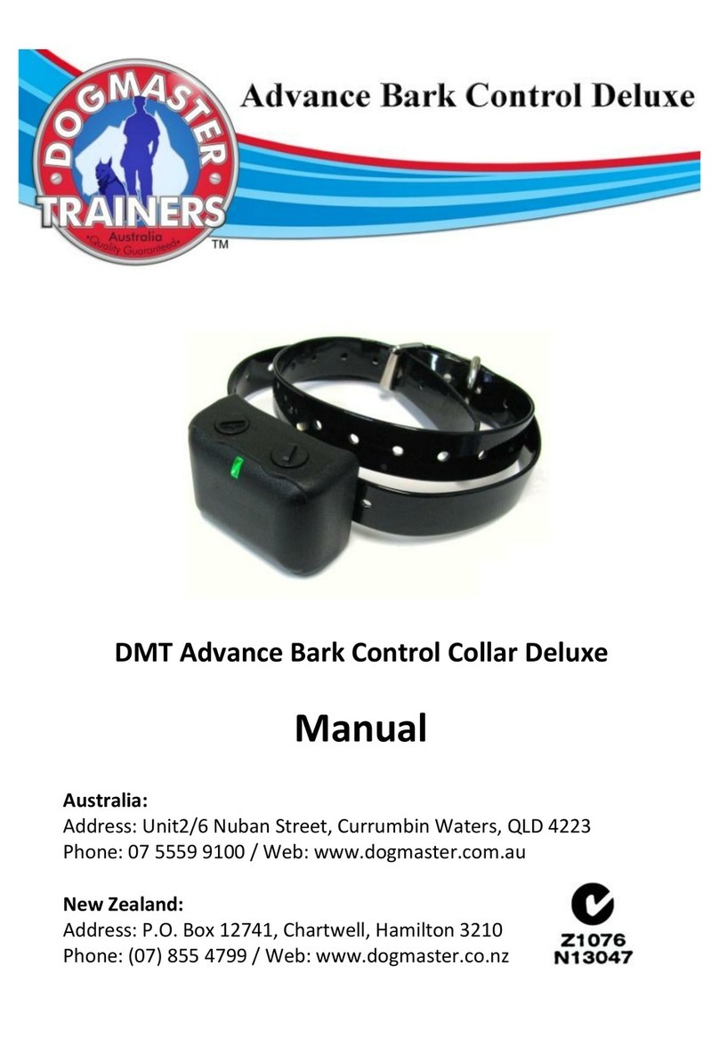 Dogmaster Trainers Advance Bark Control Deluxe manual
