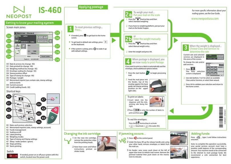 Neopost IS-460 User manual