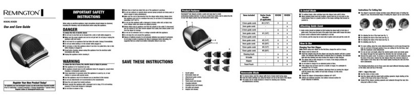 Remington HC4250 User manual