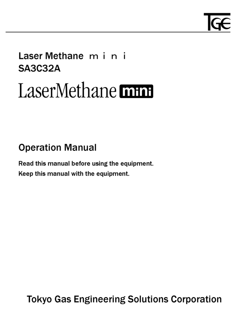 Tokyo Gas Engineering Solutions Corporation Laser Methane Mini Operation manuals Tokyo Gas Engineering Solutions Corporation Laser Methane Mini Operation manuals