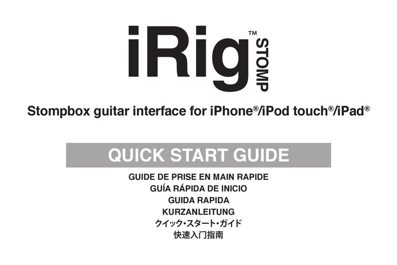 IK Multimedia iRig STOMP User manual