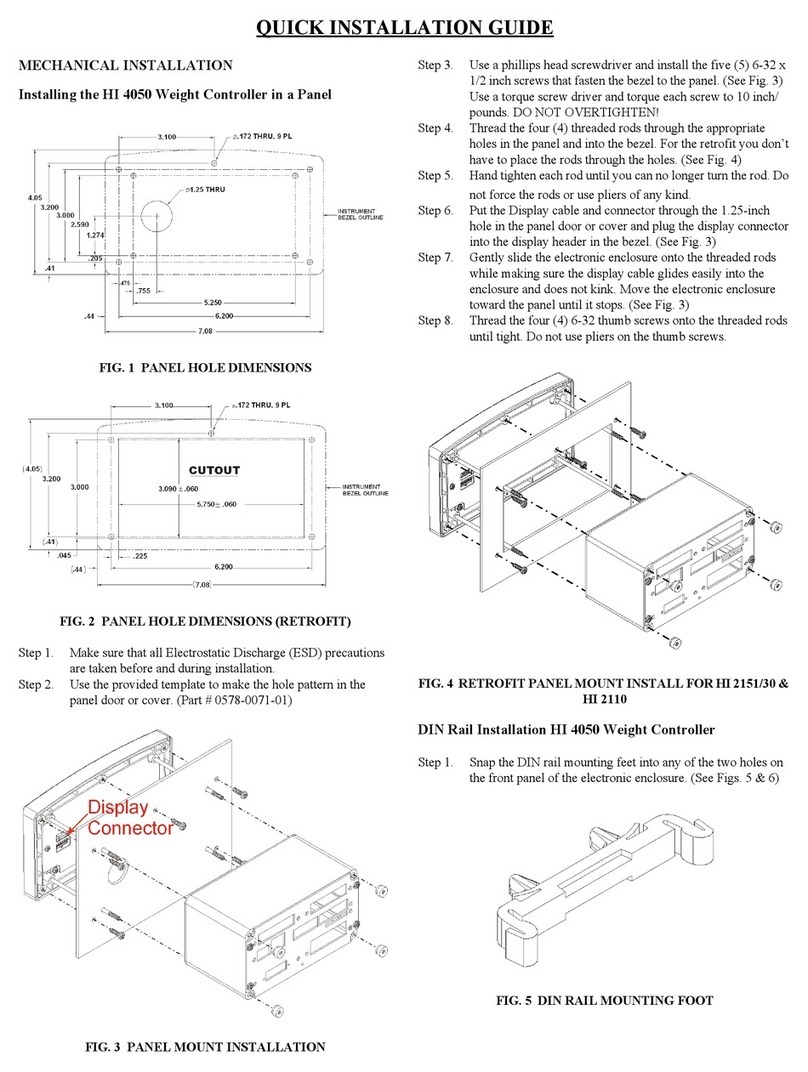 Hardy Process Solutions HI 4050 Quick installation guide