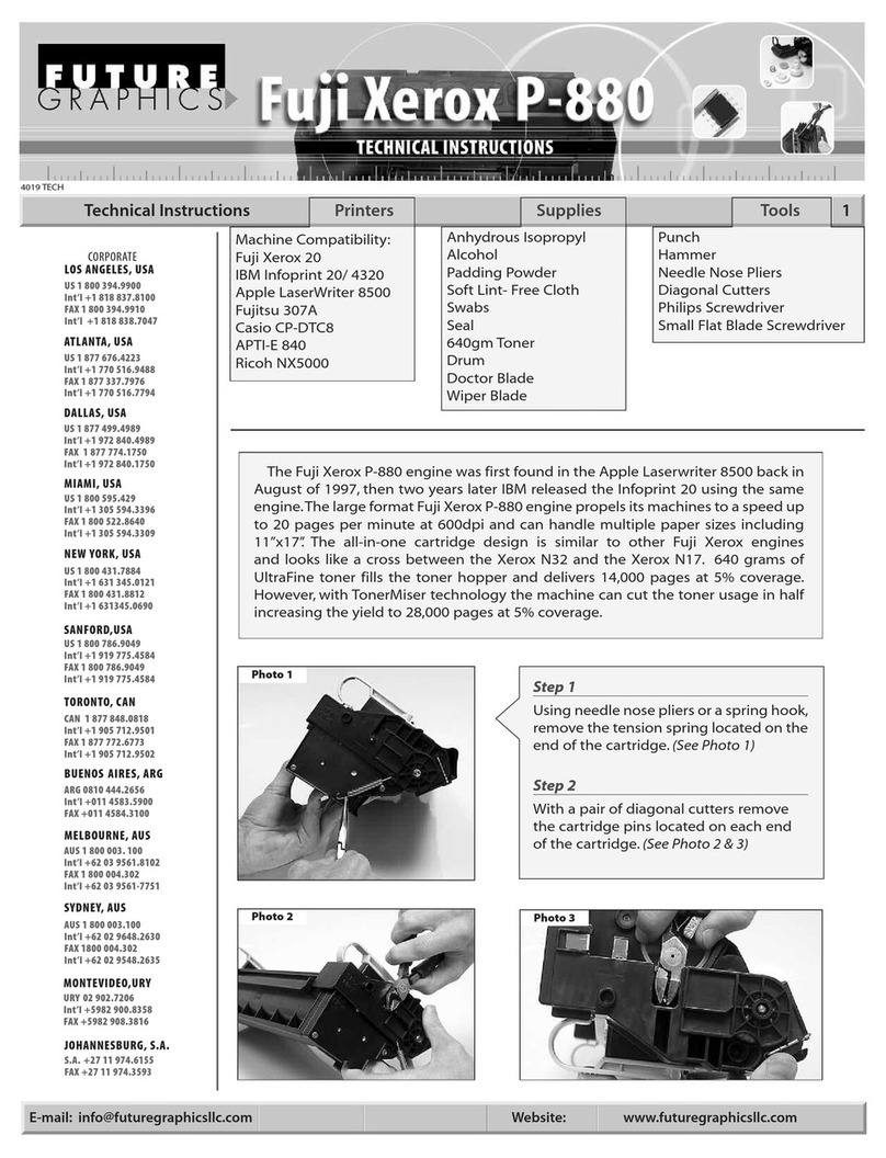 Fuji Xerox P-880 Technical instructions
