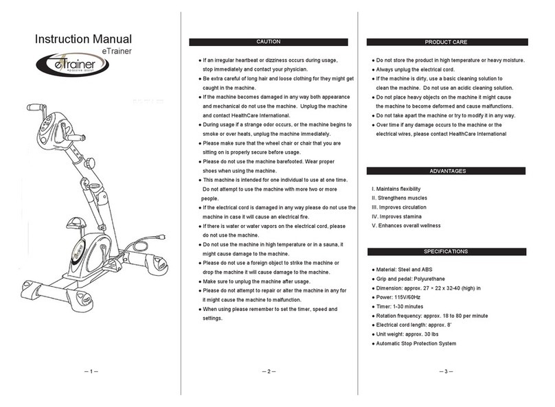 HCIFitness E-PAT instruction manual