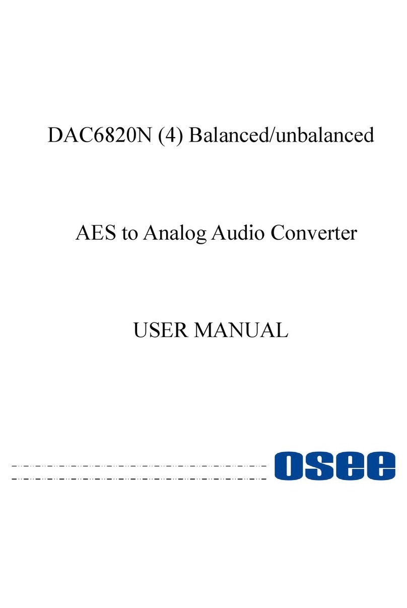 OSEE DAC6820N User manual