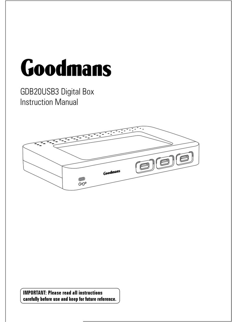 Goodmans GDB20USB3 instruction manual