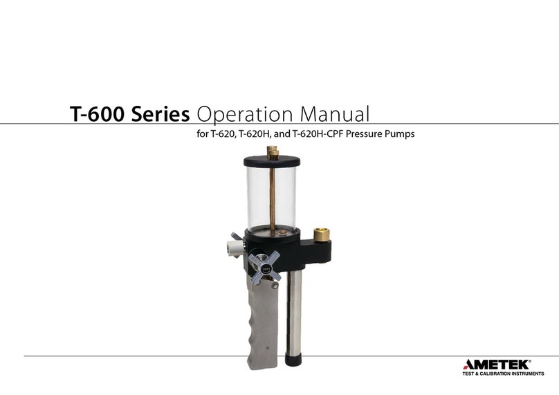 Ametek T-620 Installation manual