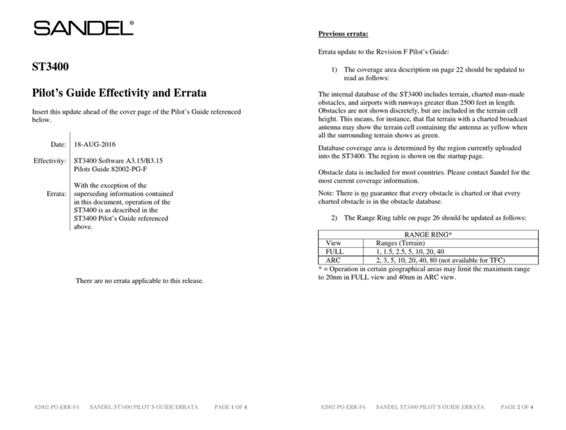 Sandel ST3400 pilot's guide