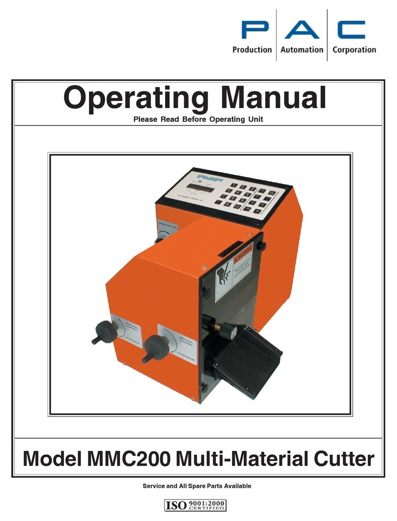 PAC MMC200 operating manual