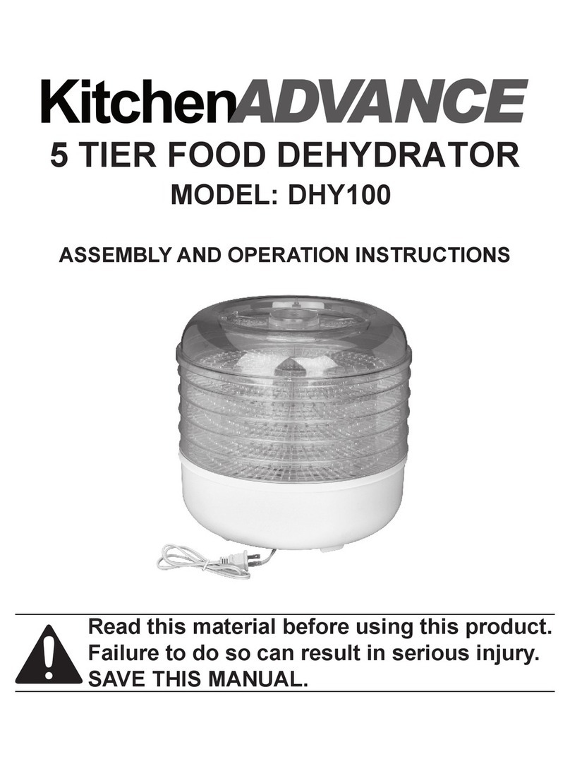 Kitchen Advance DHY100 Assembly and operation instructions Kitchen Advance DHY100 Assembly and operation instructions