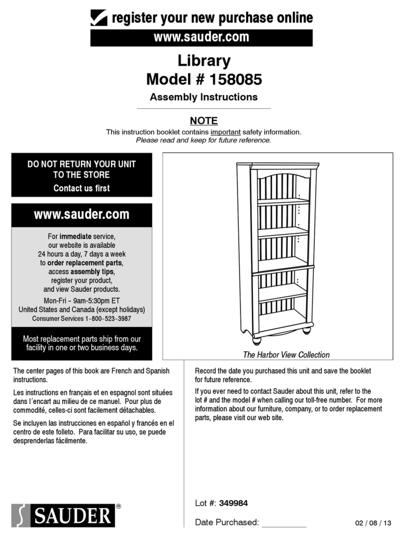 Sauder 158085 Assembly instructions