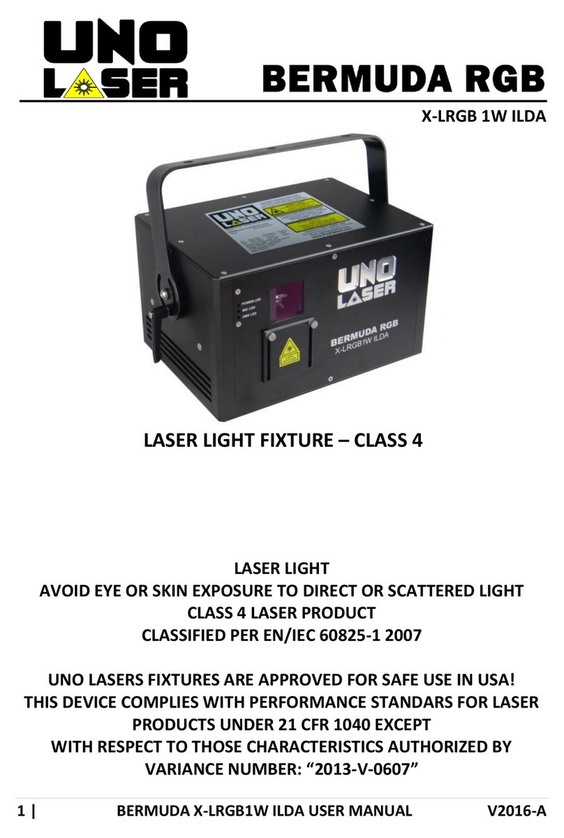 UNO LASER X-LRGB 1W ILDA user manual