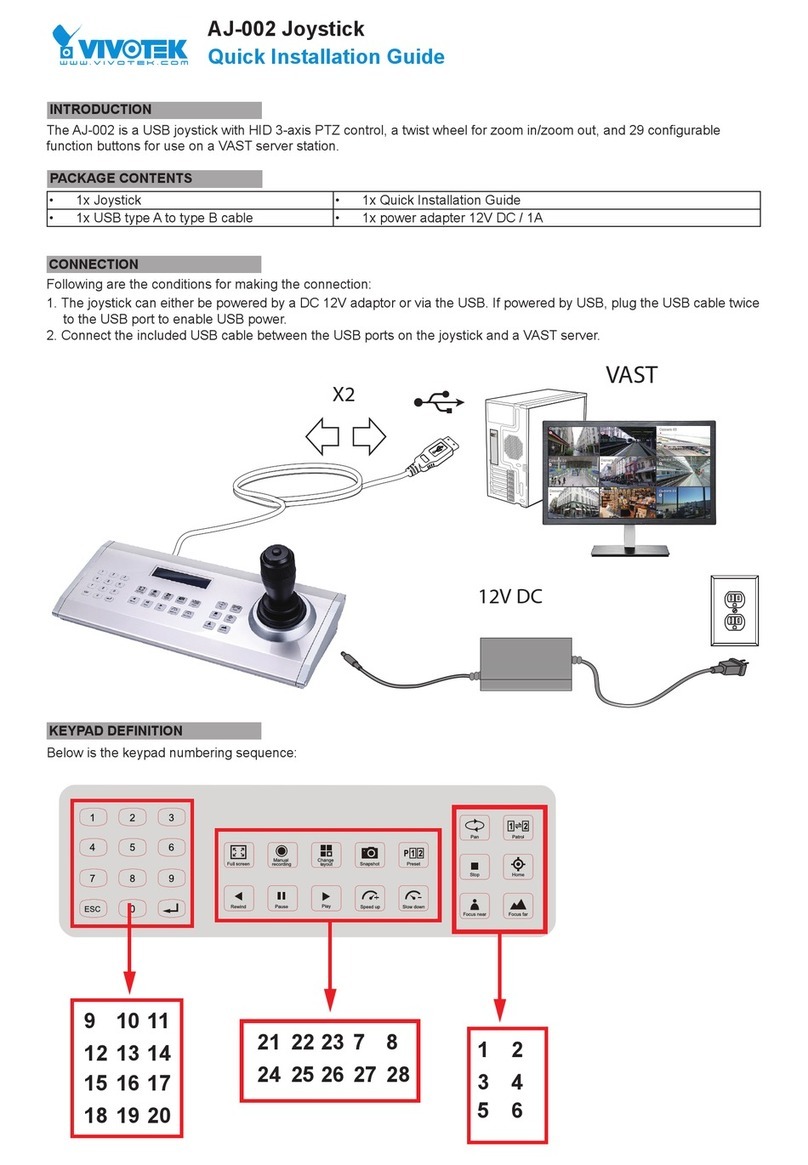 Vivotek AJ-002 Quick installation guide