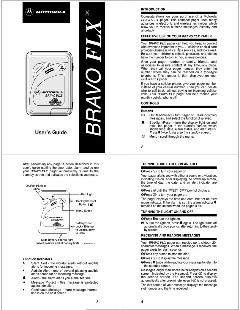 Motorola BRAVO FLX User manual
