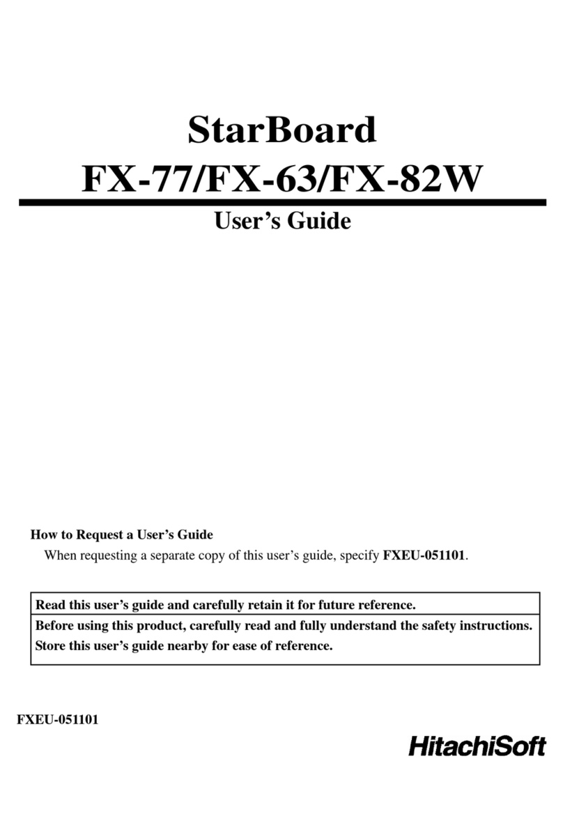 HitachiSoft StarBoard FX-77 user guide