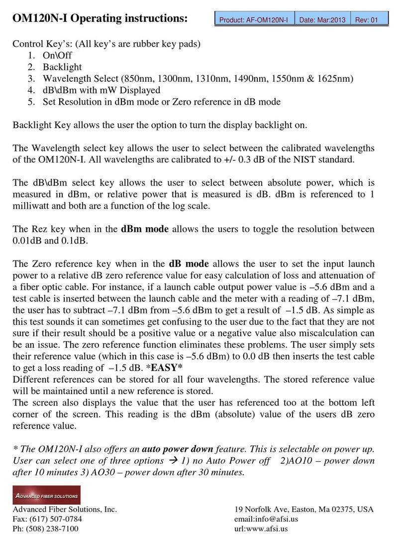 AFS AF-OM120N-I operating instructions