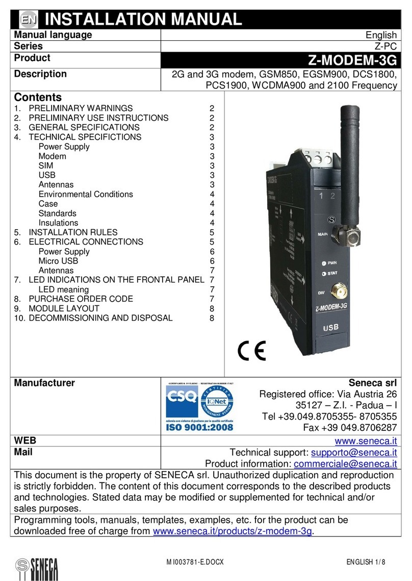 Seneca Z-MODEM-3G installation manual