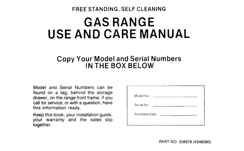 Roper F8858W0 use and care manual
