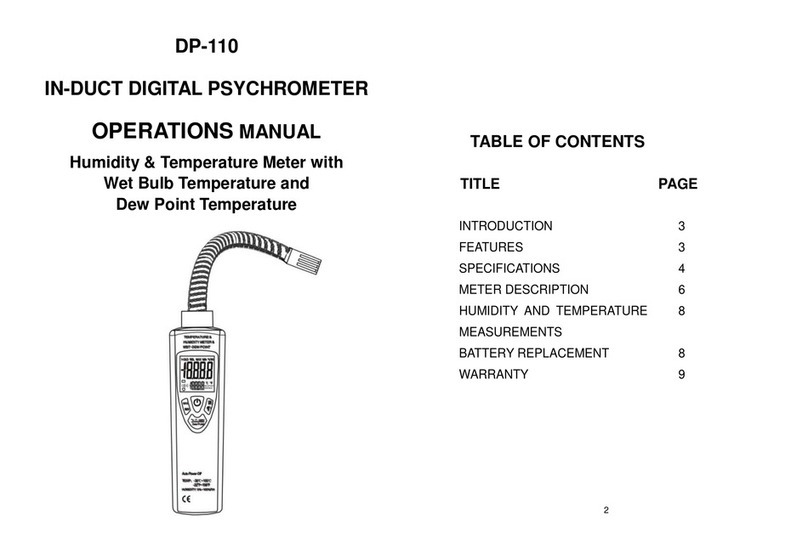 PDi DP-110 Operation manual
