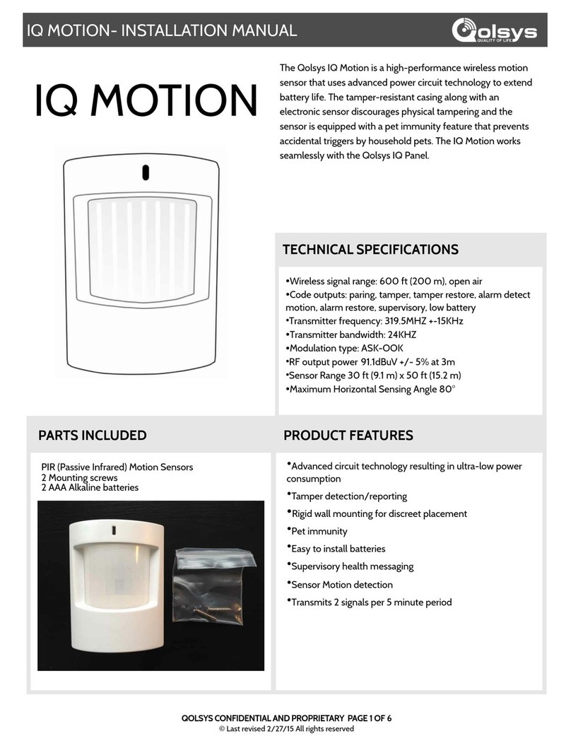 QOLSYS IQ Motion installation manual