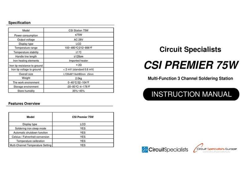 Circuit Specialists CSI PREMIER 75W instruction manual