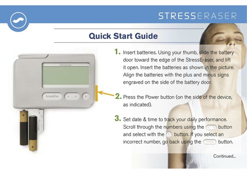Helicor StressEraser quick start guide