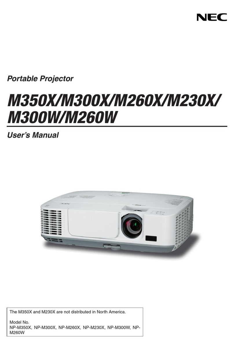 NEC M350X User manual